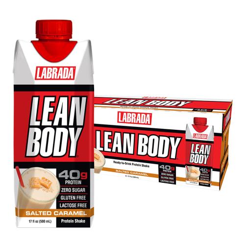 Labrada Lean Body Ready-to-Drink Protein Shake (12 x 500 ml, Solony karmel)