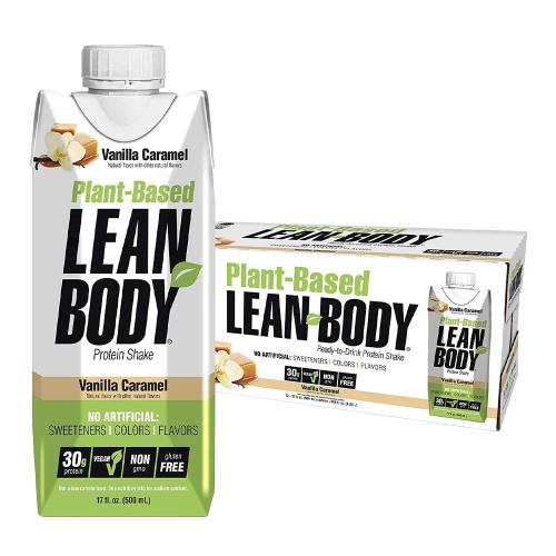 Labrada Lean Body Plant Based Protein Shake (12 x 500 ml, Wanilia i karmel)