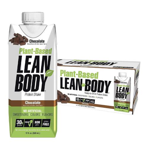 Labrada Lean Body Plant Based Protein Shake (12 x 500 ml, Czekolada)