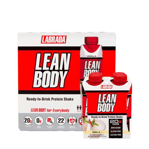 Labrada Lean Body Ready-to-Drink Protein Shake  (16 x 250 ml, Wanilia)