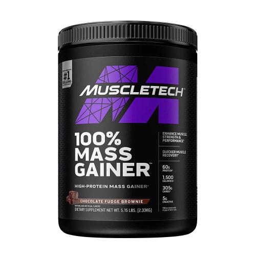 MuscleTech 100% Mass Gainer (2.3 kg, Czekoladowe Brownie Krówkowe)