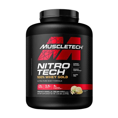 MuscleTech Nitro-Tech 100% Whey Gold (2,27 kg, Francuski krem waniliowy)