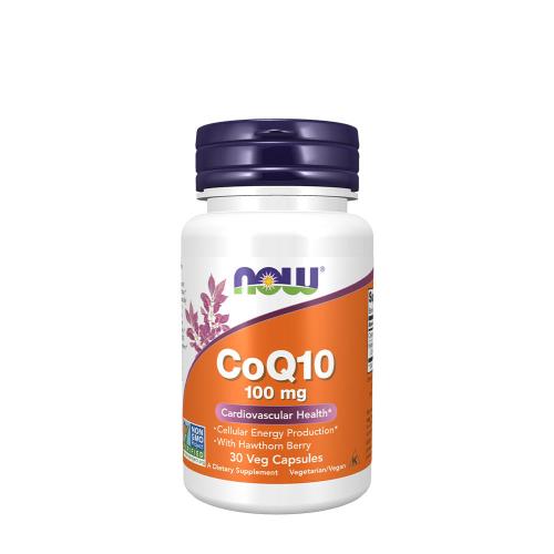 Now Foods CoQ10 100 mg with Hawthorn Berry Vegetarian (30 Kapsułka roślinna)