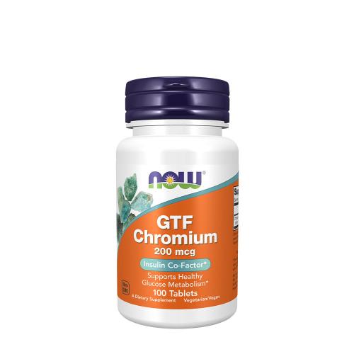Now Foods GTF Chromium 200 mcg Yeast Free (100 Tabletka)