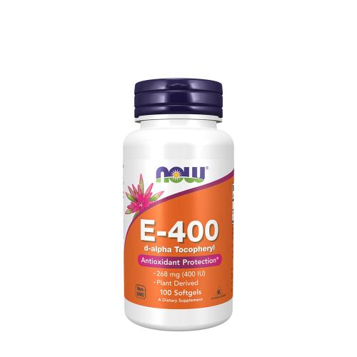 Now Foods Vitamin E-400 IU D-Alpha Tocopheryl (100 Kapsułka miękka)