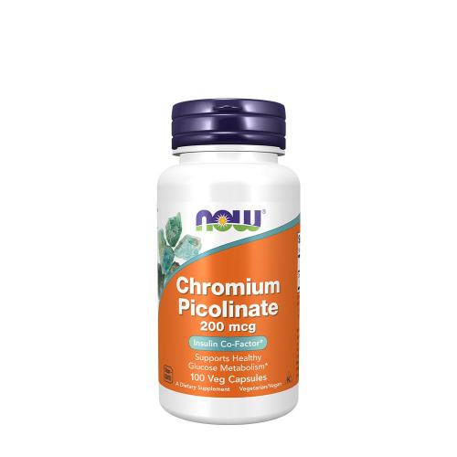 Now Foods Chromium Picolinate 200 mcg (100 Kapsułka roślinna)