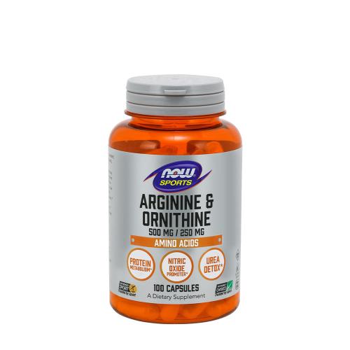 Now Foods Arginine & Ornithine 500/250mg (100 Kapsułka)