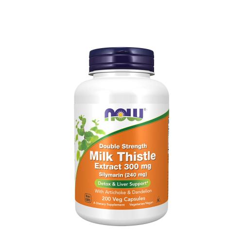 Now Foods Milk Thistle Extract, Double Strength 300 mg (200 Kapsułka roślinna)
