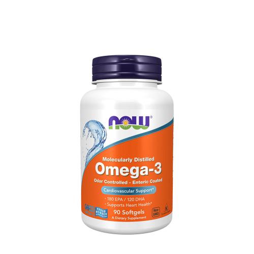 Now Foods Omega-3, Enteric Coated (90 Kapsułka miękka)