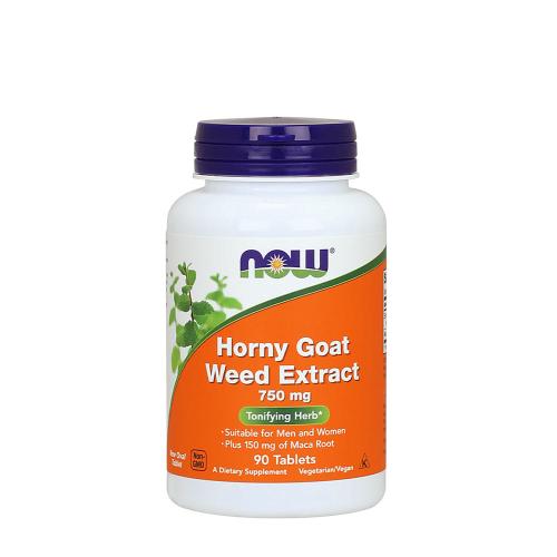 Now Foods Horny Goat Weed Extract 750 mg (90 Tabletka)