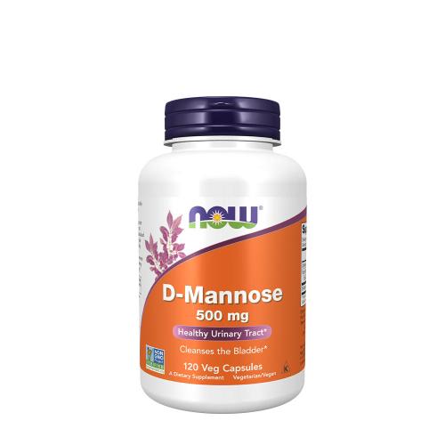 Now Foods D-Mannose 500 mg (120 Kapsułka roślinna)