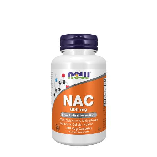 Now Foods NAC 600 mg Veg Capsules (100 Kapsułka roślinna)