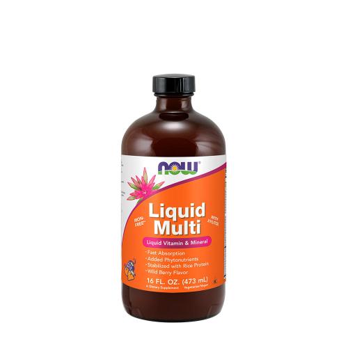 Now Foods Liquid Multi (473 ml, Owoce leśne)
