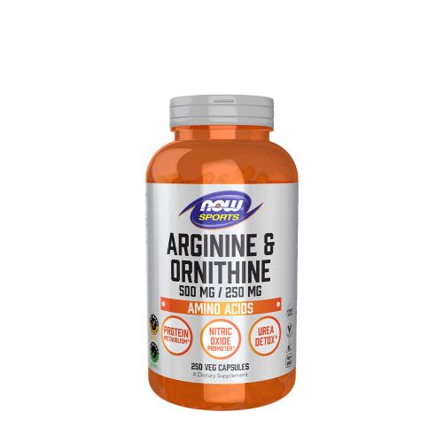 Now Foods Arginine & Ornithine 500/250mg (250 Kapsułka)