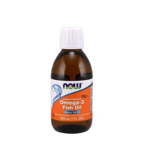 Now Foods Omega-3 Fish Oil Liquid (200 ml, Cytrynowy)