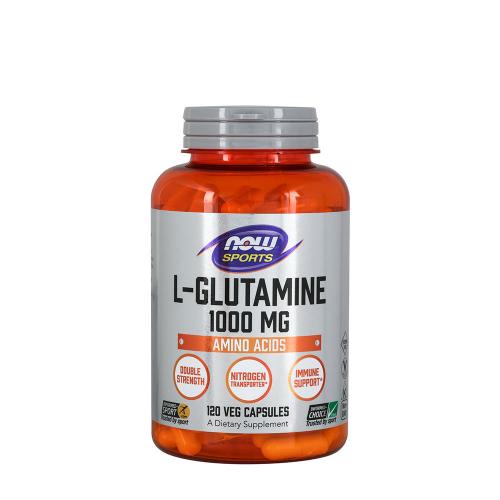 Now Foods L-Glutamine, Double Strength 1000 mg (120 Kapsułka roślinna)
