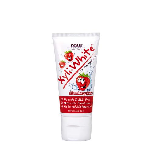 Now Foods XyliWhite Bubblegum Splash Toothpaste Gel for Kids (85 g, Truskawka)
