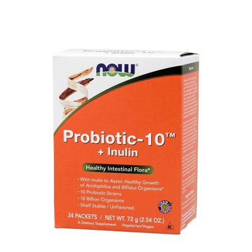 Now Foods Probiotic-10™ + Inulin (24 Opakowanie)
