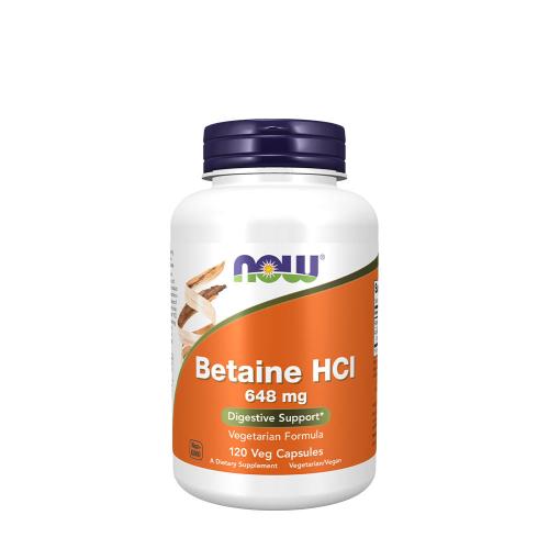 Now Foods Betaine HCl 648 mg (120 Kapsułka roślinna)