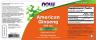Now Foods American Ginseng 500 mg (100 Kapsułka roślinna)