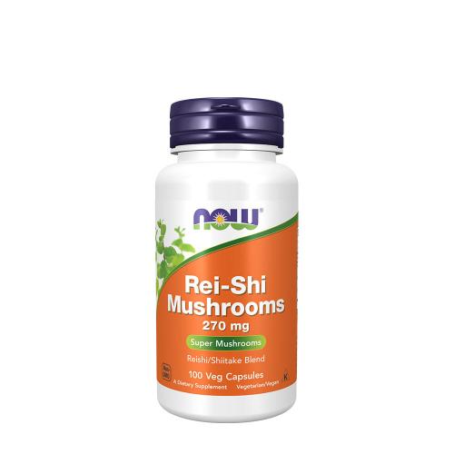 Now Foods Rei-Shi Mushrooms 270 mg (100 Kapsułka roślinna)