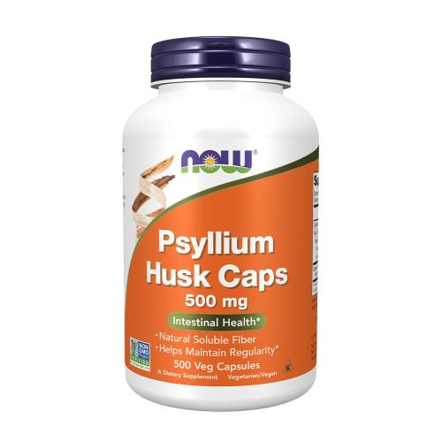 Now Foods Psyllium Husk 500 mg (500 Kapsułka roślinna)