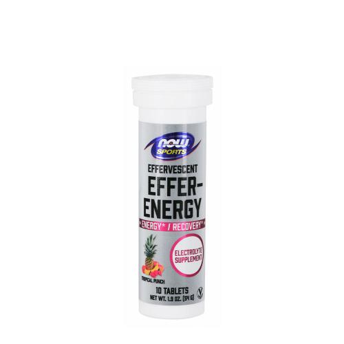 Now Foods Effer-Energy Effervescent Tablets (10 Tabletka musująca, Poncz tropikalny )