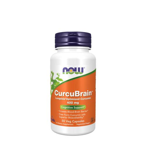 Now Foods CurcuBrain 400 mg (50 Kapsułka roślinna)