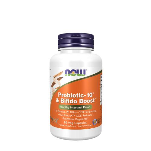Now Foods Probiotic-10 & Bifido Boost (90 Kapsułka roślinna)