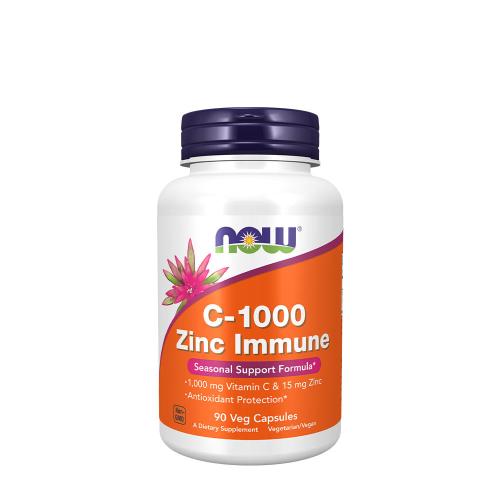 Now Foods C-1000 Zinc Immune (90 Kapsułka roślinna)