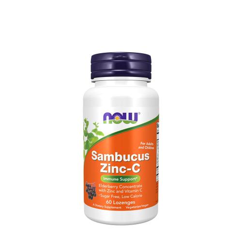 Now Foods Sambucus Zinc-C (60 Tabletka do ssania)
