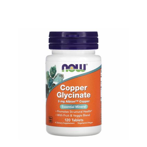 Now Foods Copper Glycinate 3 mg (120 Tabletka)