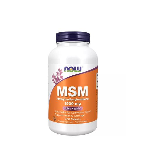 Now Foods MSM 1500 mg (200 Tabletka)