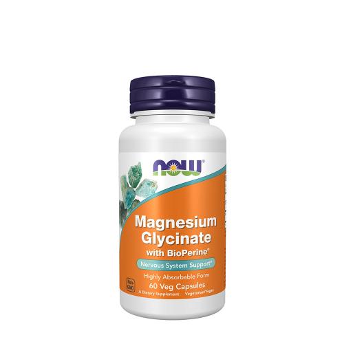 Now Foods Magnesium Glycinate with BioPerine® (60 Kapsułka)