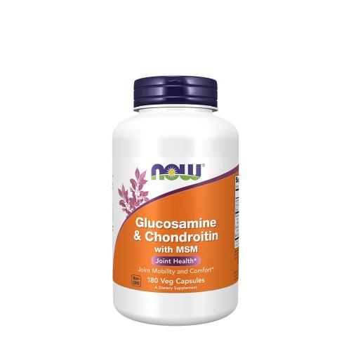 Now Foods Glucosamine & Chondroitin with MSM (180 Kapsułka)