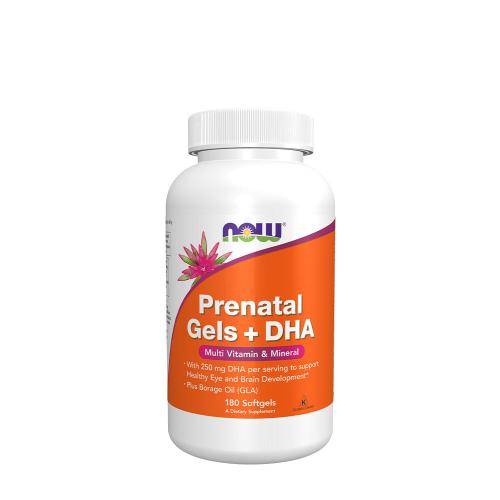 Now Foods Prenatal Gels + DHA Softgels (180 Kapsułka miękka)