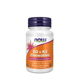 Now Foods D-3 + K-2 (MK-7) (90 Tabletki do żucia)