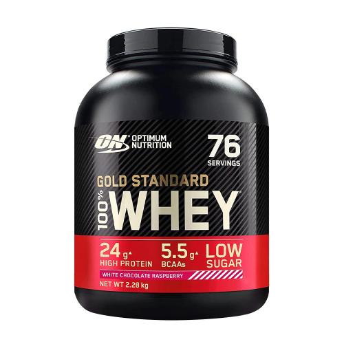 Optimum Nutrition Gold Standard 100% Whey™ (2.27 kg, Biała czekolada i malina)