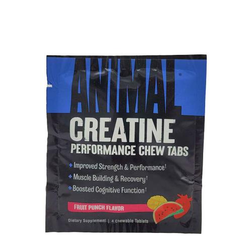 Universal Nutrition Animal Creatine Chews (4 tabletki do żucia, Poncz owocowy)