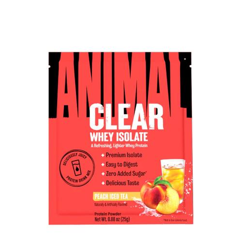 Universal Nutrition Animal Clear Whey Isolate Sample (25 g, Mrożona herbata brzoskwiniowa)