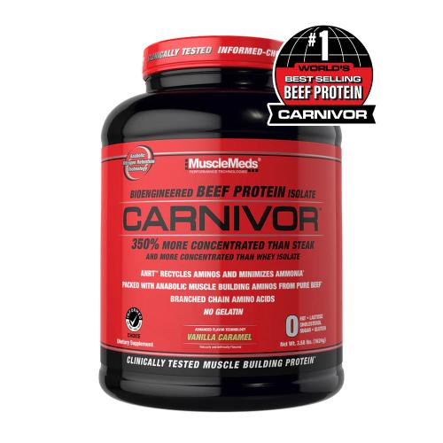 MuscleMeds Carnivor™ 100% Beef Protein (1624 g, Wanilia karmel)