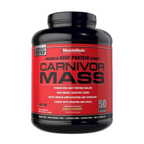 MuscleMeds Carnivor™ Mass 100% Beef Protein Mass Gainer (2668 g, Wanilia karmel)