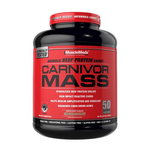 MuscleMeds Carnivor™ Mass 100% Beef Protein Mass Gainer (2646 g, Krówka czekoladowa)