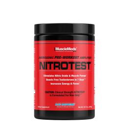   MuscleMeds Nitrotest - 2 in 1 Pre-Workout + Test Booster (474 g, Niebieska malina)