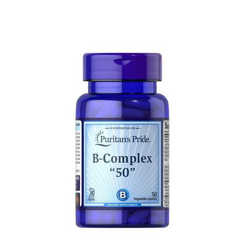 Puritan's Pride Vitamin B-50 Complex 50 mg Kosher (50 Kapsułka roślinna)