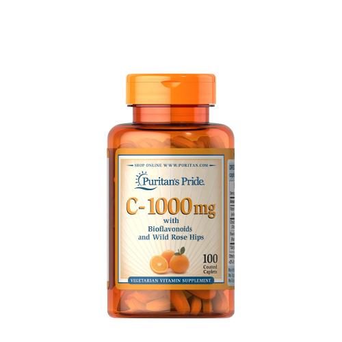 Puritan's Pride Vitamin C-1000 mg with Bioflavonoids & Rose Hips (100 Kapsułka)