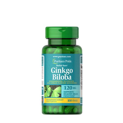 Puritan's Pride Ginkgo Biloba Standardized Extract 120 mg (100 Kapsułka)