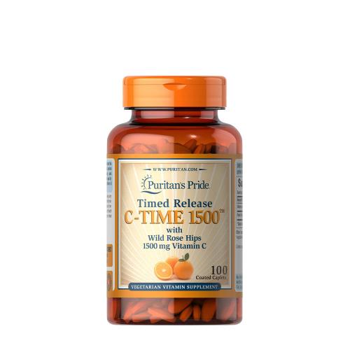 Puritan's Pride Vitamin C-1500 mg with Rose Hips Timed Release (100 Kapsułka)