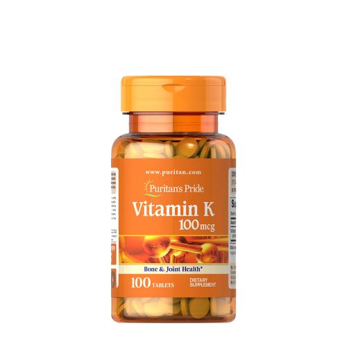 Puritan's Pride Vitamin K 100 mcg (100 Tabletka)