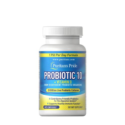 Puritan's Pride Probiotic 10  (60 Kapsułka roślinna)